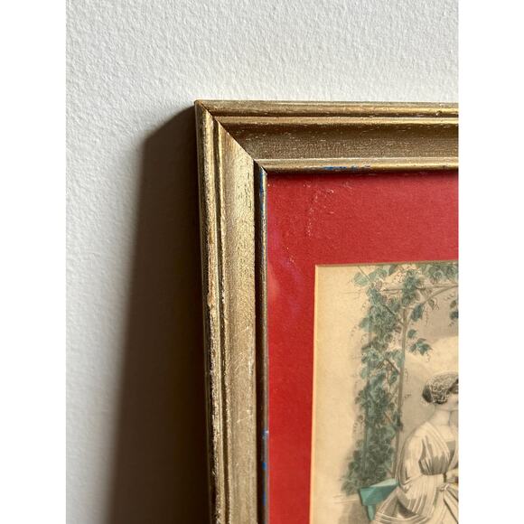 19th Century Framed Print, Matted and Framed | Cottagecore | Colonial - Picture 3 of 4